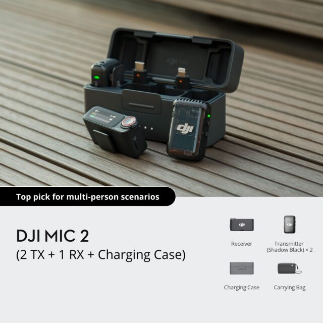 DJI Mic 2 (2 TX + 1 RX + Charging Case) - Image 2