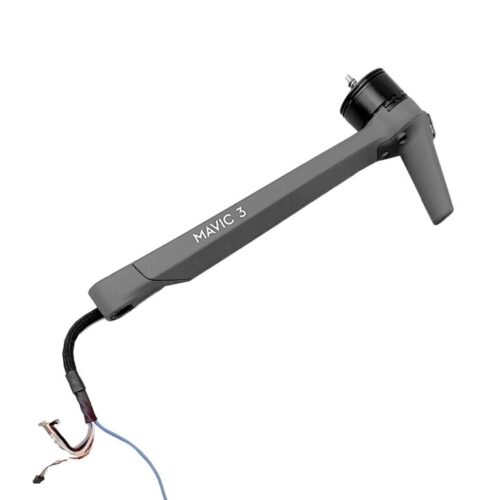 DJI Mavic 3 front arm compatibil cu seria Mavic 3. Braț frontal original pentru înlocuirea piesei deteriorate, stabilitate și funcționare corectă a dronei DJI. Ideal pentru reparații profesionale și restaurarea performanței de zbor.