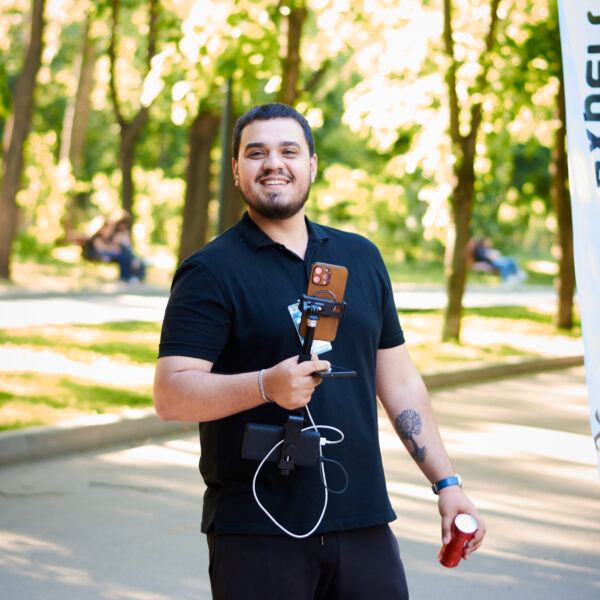 DroneFest 2026 la Chișinău — echipa organizatoare și participanții festivalului de drone